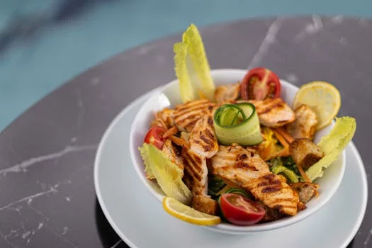 caesar salad with romaine and parmesan