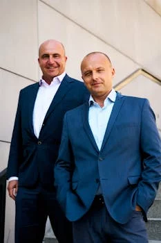 smiling restaurant manager in apron
